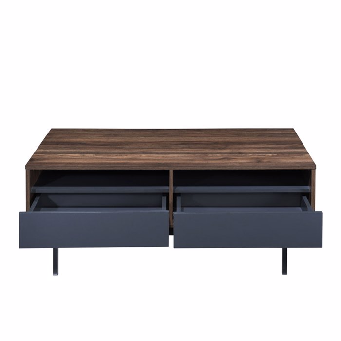 Liberta - Maison GROOVES Coffee Table Karudi me 2 Surtaria Ggri 110x60x45cm 04-0893