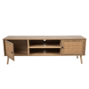 Liberta - Maison AMMOS TV Stand Fusiko me Rattan me 2 Portakia 150x39x49cm 05-0471