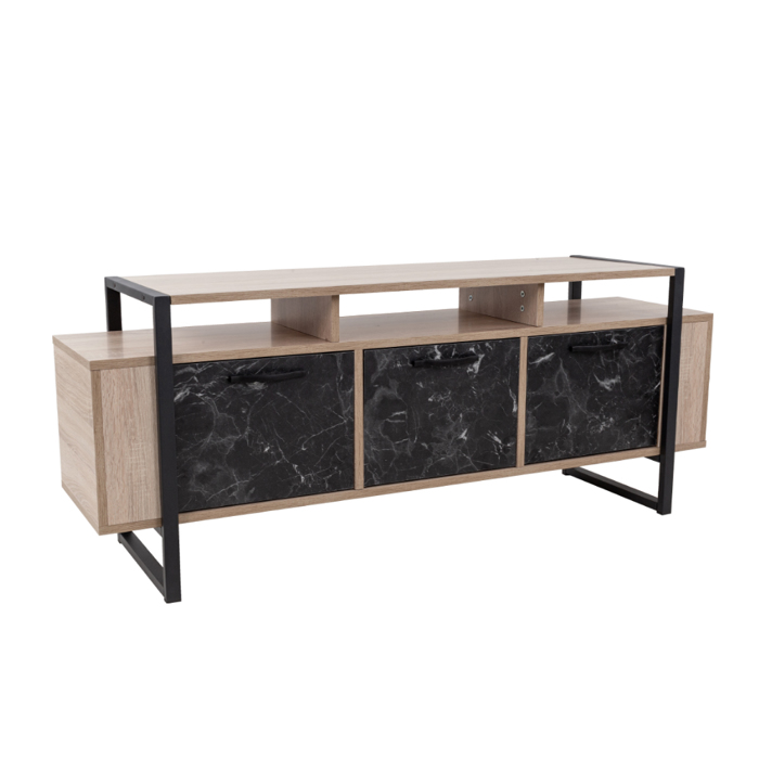 Liberta - Maison WAGON TV Stand Sonoma/Mavri Petra 150x40x60cm 05-0545