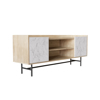 Liberta - Maison STOCKHOLM TV Stand Sonoma Decape/Lefko me opsi Marmarou 140x39.5x60cm 05-0563