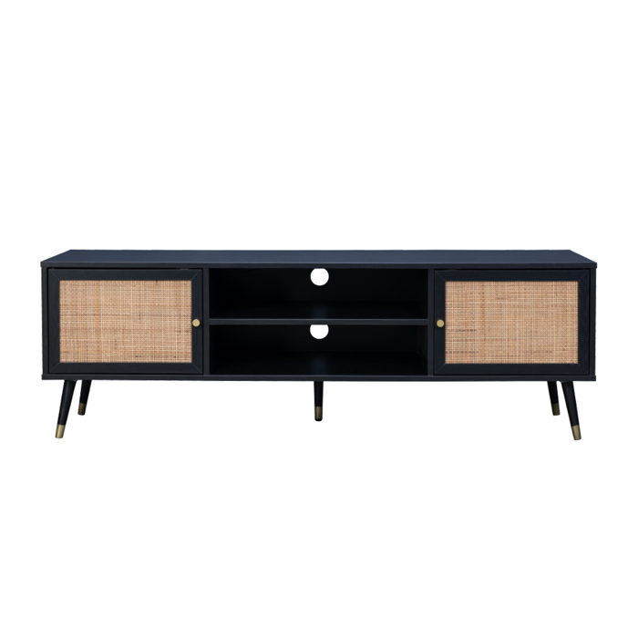 Liberta - Maison VIENNA TV Stand Mavro me Rattan 150x39x49cm 05-0565