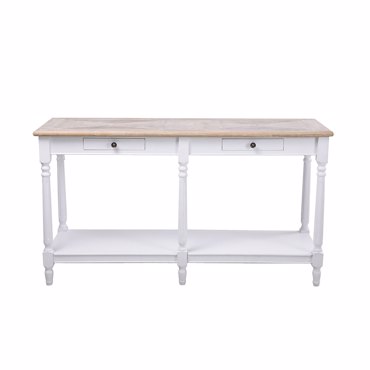 Liberta - Maison HISTORY Κονσόλα Λευκή/Φυσική 143x48x79cm 05-0606