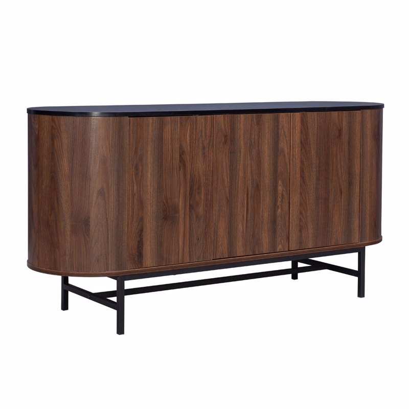 Έπιπλα σαλονιού agiovlasitishome - ΣΗΜΑΝΤΙΚΟ: Σε περίπτωση διαφοράς τιμής από το κατάστημα ισχύει παντα και μόνο η τιμή του καταστήματος Liberta - Maison OVAL Μπουφές Καρυδί με 3 Πορτάκια 150x