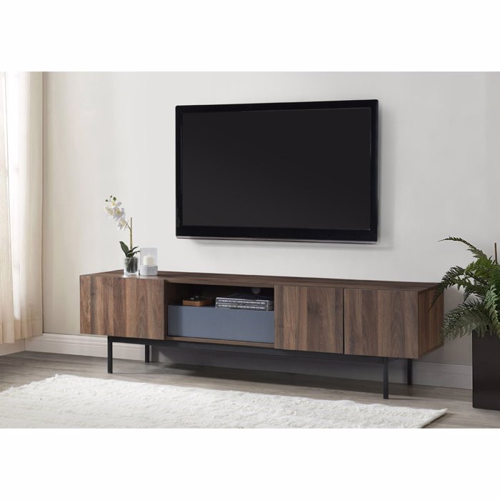 Liberta - Maison GROOVES TV Stand Karudi/Ggri me 3 Portakia kai 1 Surtari 180x40x50cm 05-0668