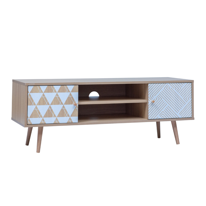 Liberta - Maison TRIANGLE TV Stand Sonoma me Pattern 120x40x45cm 05-0677