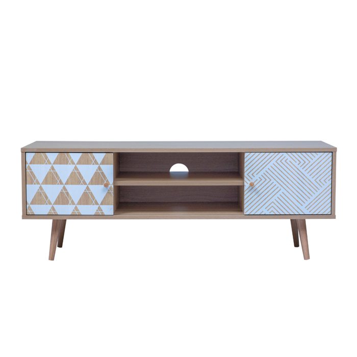 Liberta - Maison TRIANGLE TV Stand Sonoma me Pattern 120x40x45cm 05-0677