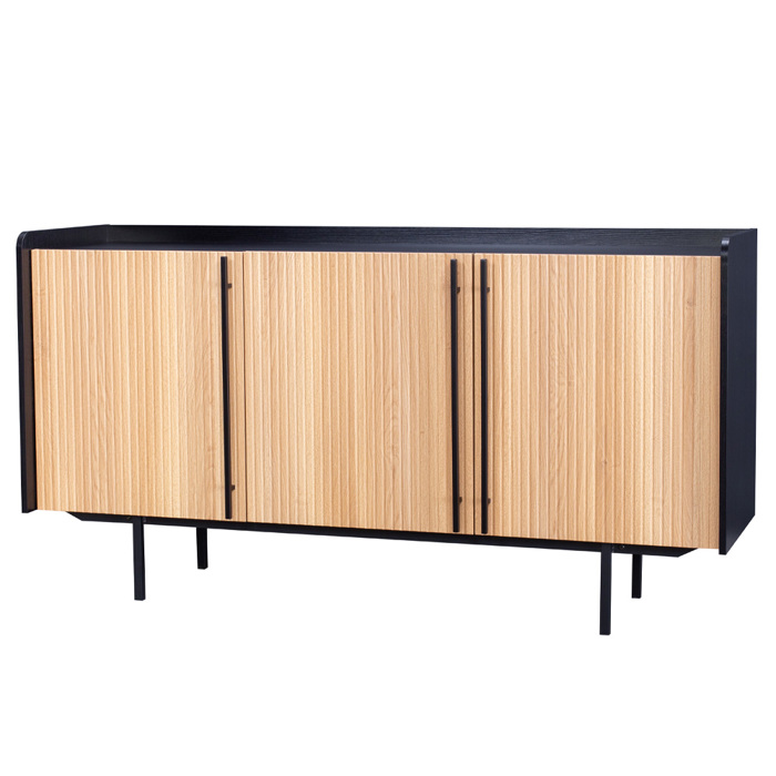 Liberta - Maison ORIGAMI Μπουφές Sonoma με 3 Πορτάκια 160x45x85cm 05-0686 Liberta - Maison ORIGAMI Boufes Sonoma me 3 Portakia 160x45x85cm 05-0686