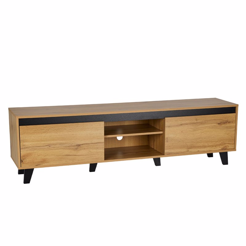 Liberta - Maison ARABICA TV Stand Sonoma/Μαύρο 170x38x4