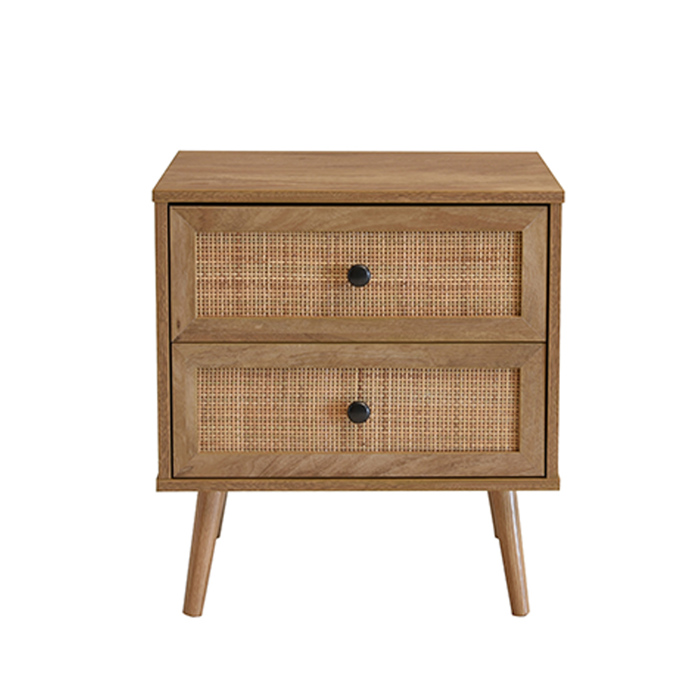 Liberta - Maison AMMOS Κομοδίνο Φυσικό με Rattan με 2 Συρτάρια 50x39x54.8cm 09-1233 Liberta - Maison AMMOS Komodino Fusiko me Rattan me 2 Surtaria 50x39x54.8cm 09-1233