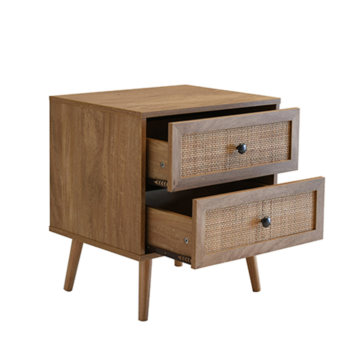 Liberta - Maison AMMOS Κομοδίνο Φυσικό με Rattan με 2 Συρτάρια 50x39x54.8cm 09-1233 Liberta - Maison AMMOS Komodino Fusiko me Rattan me 2 Surtaria 50x39x54.8cm 09-1233