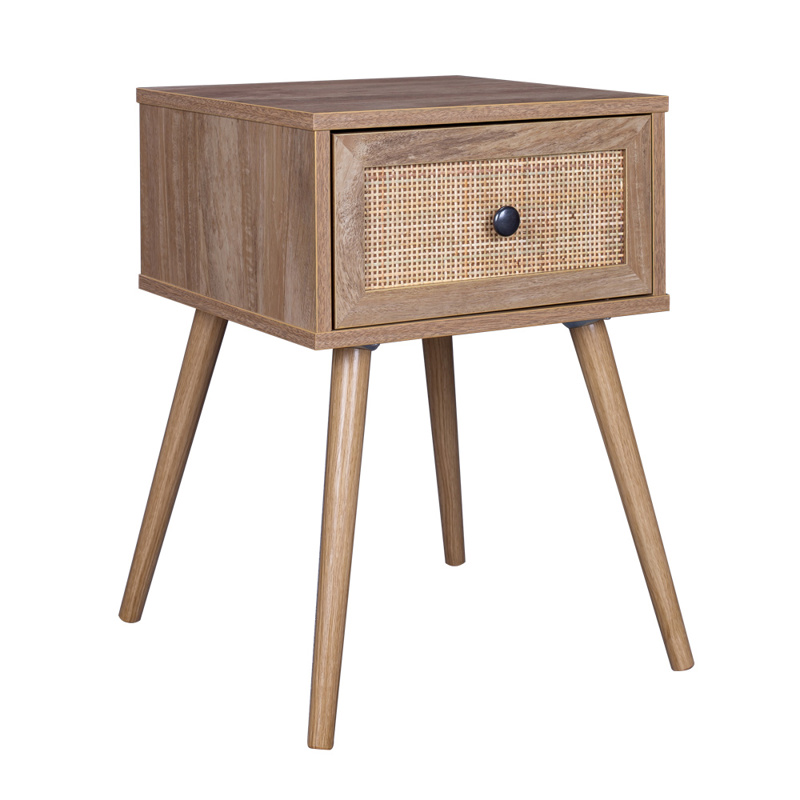 Liberta - Maison AMMOS Κομοδίνο Φυσικό με Rattan με 1 Σ