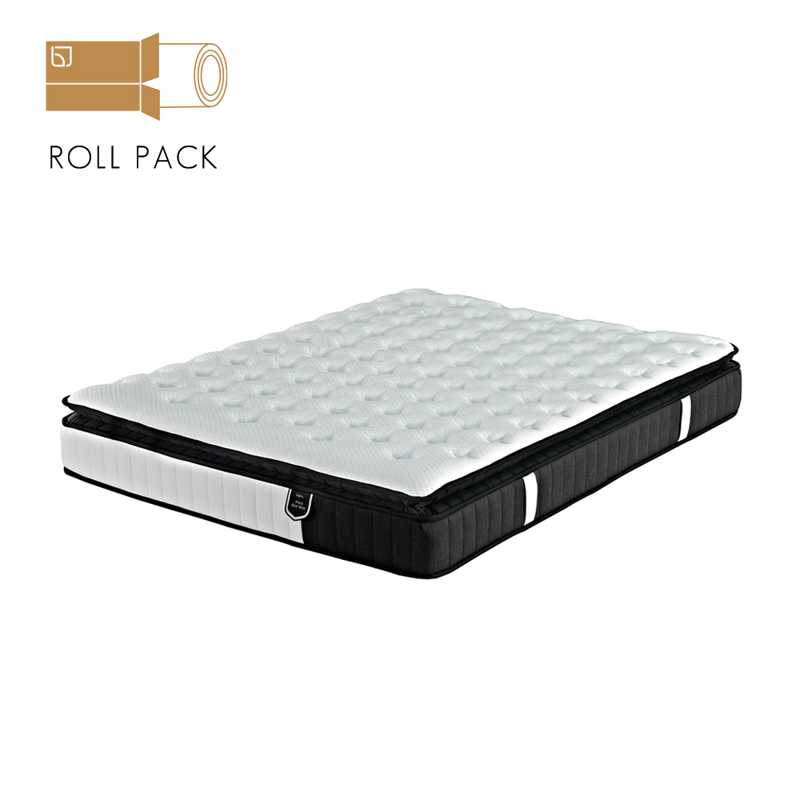 Liberta - Maison VISCO ALOE VERA ROLL PACK Στρώμα Λευκό/Ανθρακί 160x200x28cm 09-1718