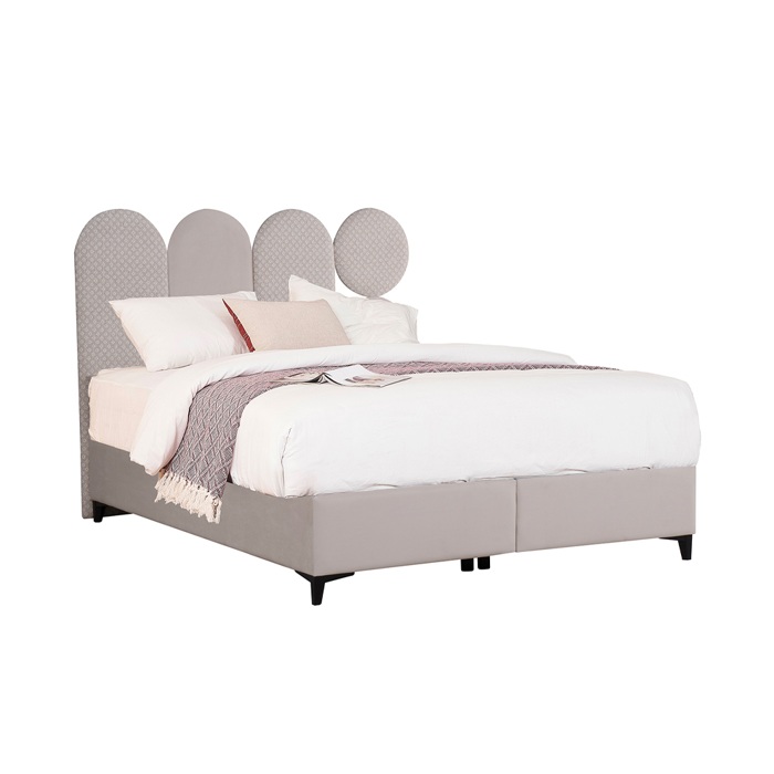 Liberta - Maison ABSTRACT Κρεβάτι με Αποθηκευτικό Χώρο Beige με Pattern 207x160x130cm (για Στρώμα 160x200cm) 09-1742 Liberta - Maison ABSTRACT Krebati me Apothikeftiko Xoro Beige me Pattern 207x160x130cm (ga Stroma 160x200cm) 09-1742