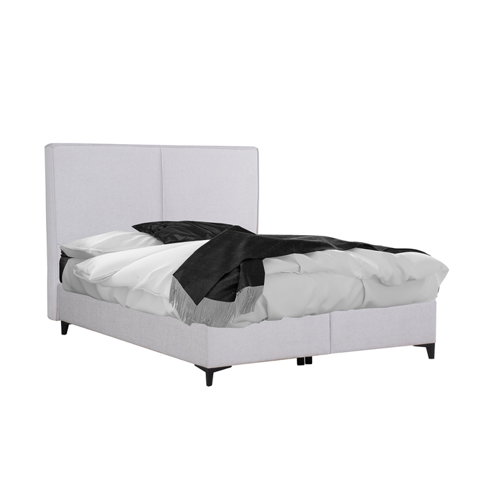 Liberta - Maison MORE MORE Krebati me Apothikeftiko Xoro White Smooth 07-918 207x160x120cm (ga Stroma 160x200cm) 09-1764
