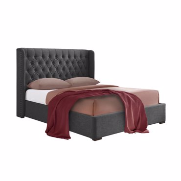 Liberta - Maison DUCHESS Κρεβάτι Ανθρακί 220.5x181x135cm (για Στρώμα 160x200cm) 09-1786