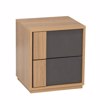 Liberta - Maison JENGA Komodino Sonoma/Ggri 40x35x45cm 09-1986