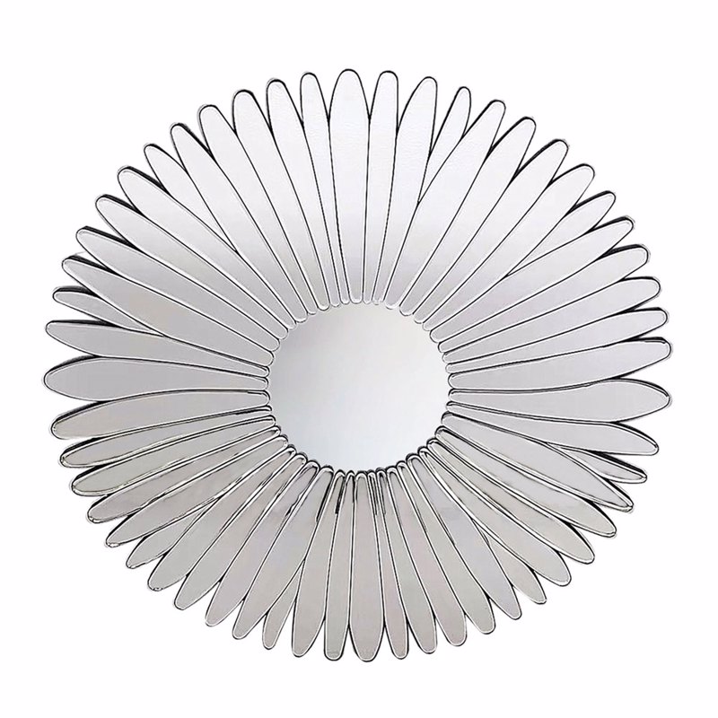 Liberta - Maison FLEUR Καθρέπτης Μαύρος Φ80cm 11-0374