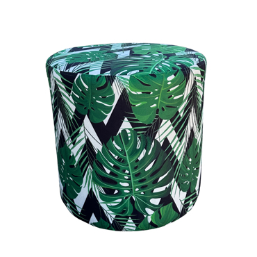 Liberta - Maison NOMADS Σκαμπό Πράσινο με Pattern Φ38x38cm 16-0591