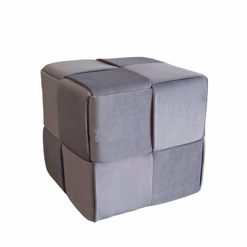 Έπιπλα σαλονιού agiovlasitishome - ΣΗΜΑΝΤΙΚΟ: Σε περίπτωση διαφοράς τιμής από το κατάστημα ισχύει παντα και μόνο η τιμή του καταστήματος Liberta - Maison MAD Σκαμπό Γκρι 43x43x42cm 16-0599