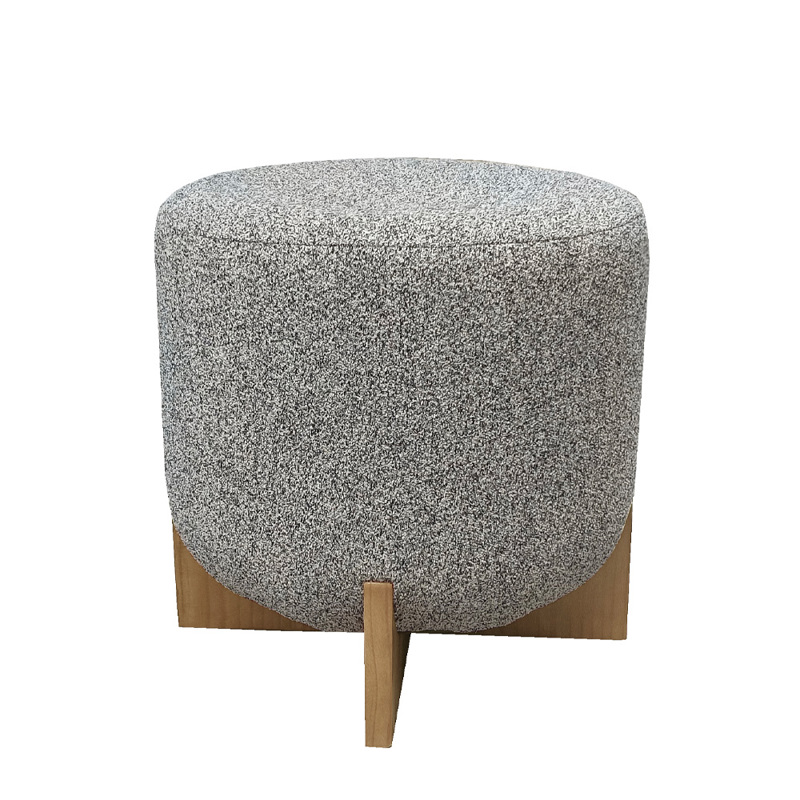 Liberta - Maison VOLCANO Σκαμπό Λευκό/Μαύρο 45x45x45cm 