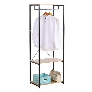 Liberta - Maison VOGUE Ντουλάπα Sonoma/Μαύρη 60x40x167cm 18-0012