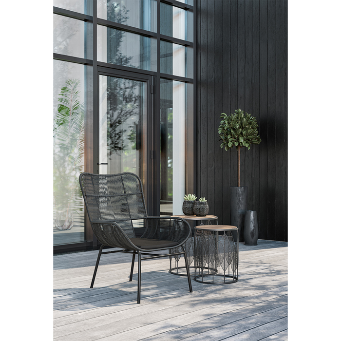 Liberta - Maison NERA Πολυθρόνα Μαύρη 65x70x94cm 22-0040 Liberta - Maison NERA Poluthrona Mavri 65x70x94cm 22-0040