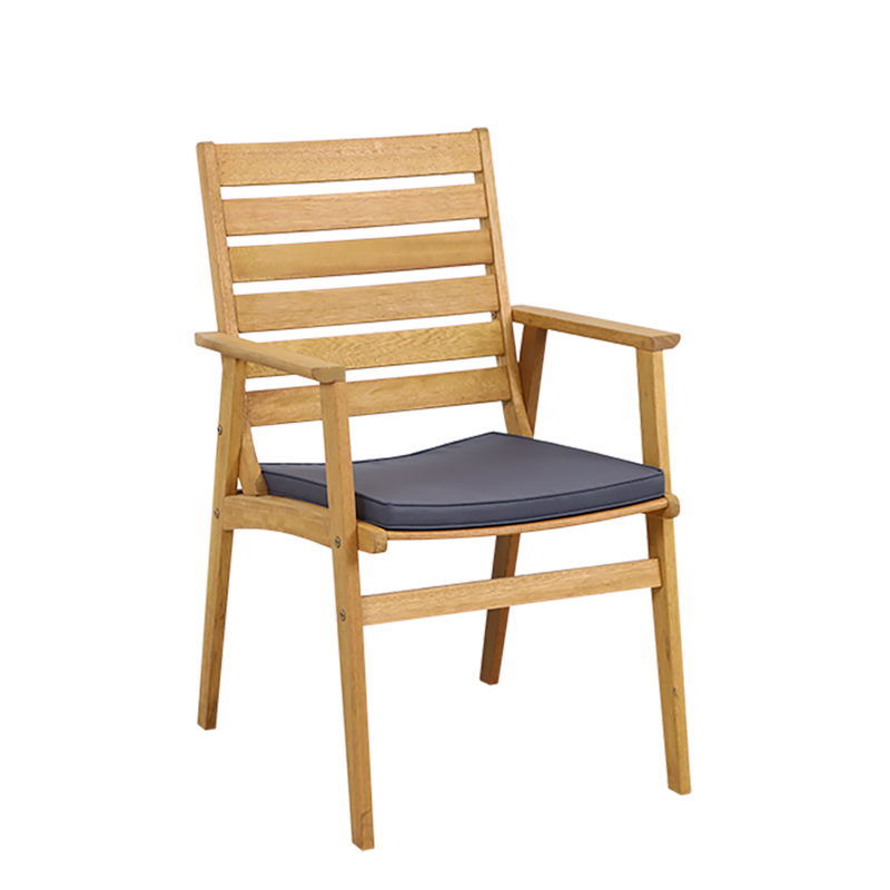 Έπιπλα κήπου agiovlasitishome - ΣΗΜΑΝΤΙΚΟ: Σε περίπτωση διαφοράς τιμής από το κατάστημα ισχύει παντα και μόνο η τιμή του καταστήματος Liberta - Maison PIAZZA Καρέκλα Φυσική/Γκρι Ανοιχτό 61.