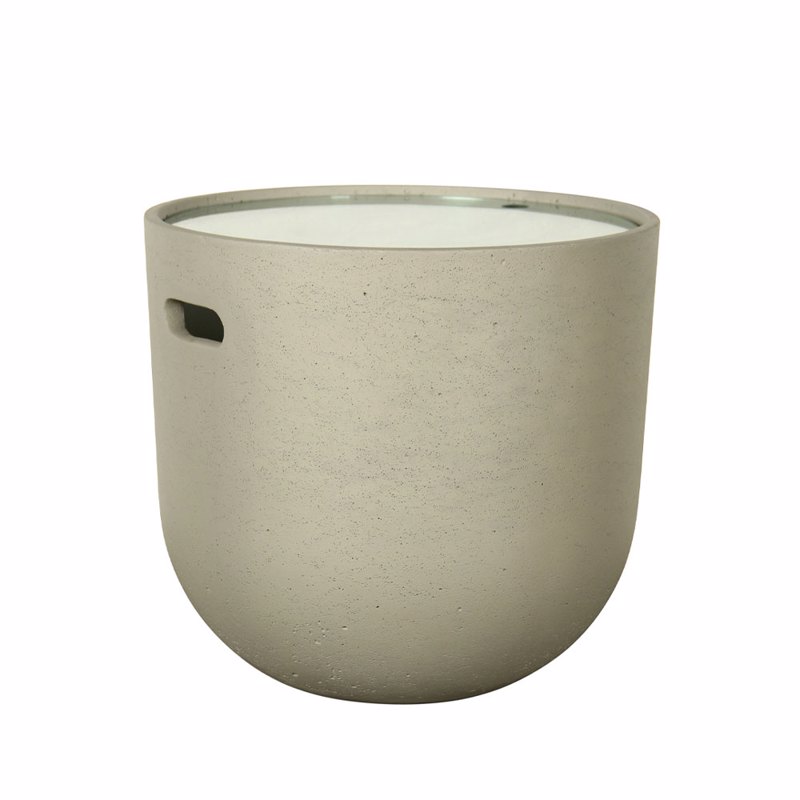 Liberta - Maison CAP Coffee Table Cement Ανοιχτό Φ49x45cm 22-0102