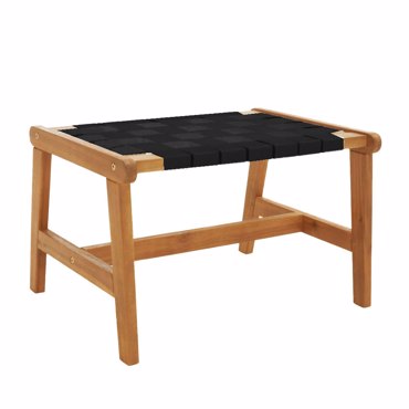 Liberta - Maison HASTAG Σκαμπό Μαύρο/Φυσικό 57x41x36cm 22-0174