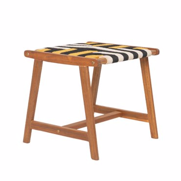 Liberta - Maison VERANO Σκαμπό Multicolor Φυσικό 45x40x40cm 22-0177