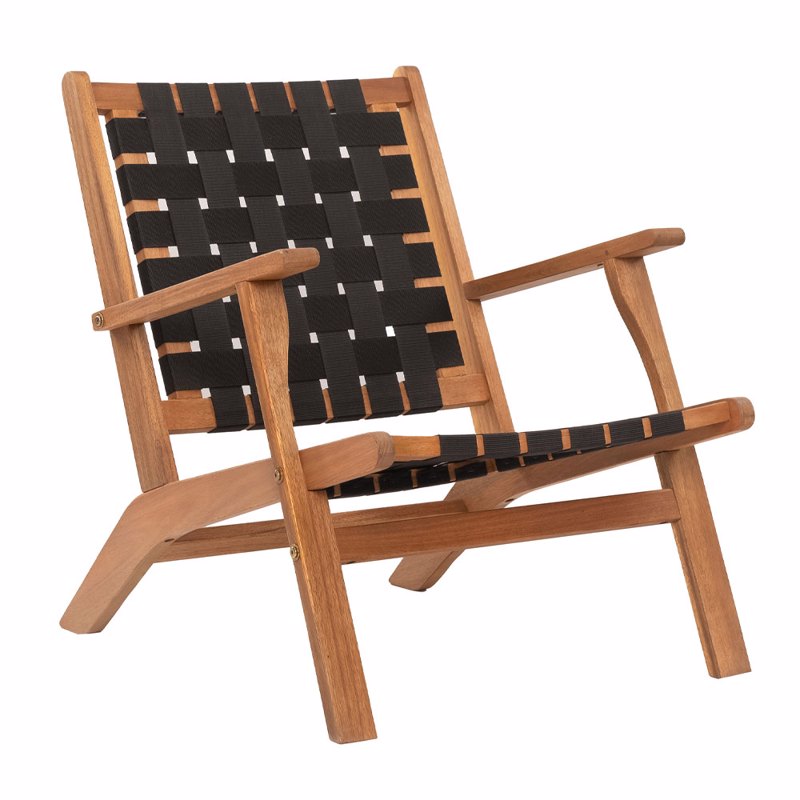 Έπιπλα κήπου agiovlasitishome - ΣΗΜΑΝΤΙΚΟ: Σε περίπτωση διαφοράς τιμής από το κατάστημα ισχύει παντα και μόνο η τιμή του καταστήματος Liberta - Maison HASTAG Καρέκλα Μαύρη/Φυσική 60x76x73cm