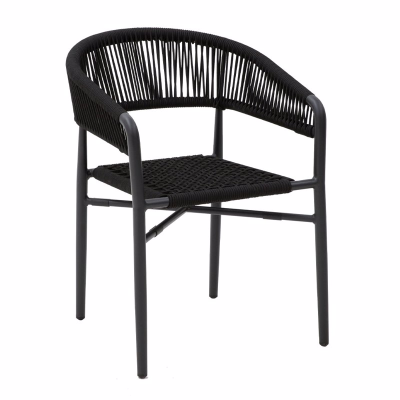 Liberta - Maison SCORPION Πολυθρόνα Μαύρη 56x59.5x76cm 22-0191