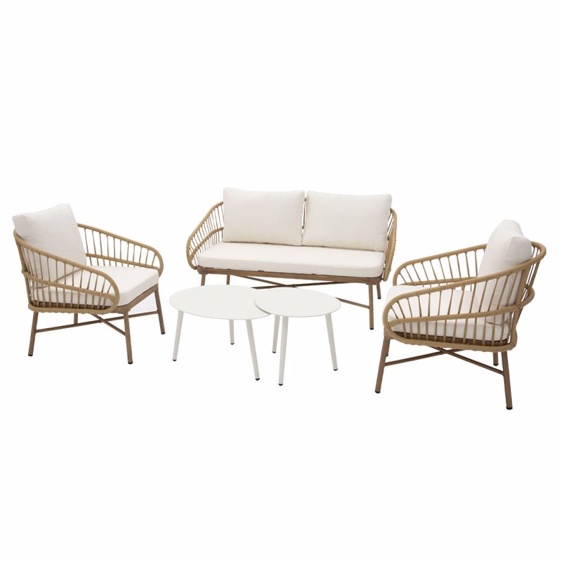 Liberta - Maison - ΣΗΜΑΝΤΙΚΟ: Σε περίπτωση διαφοράς τιμής από το κατάστημα ισχύει παντα και μόνο η τιμή του καταστήματος Liberta - Maison CAVE Σετ Σαλόνι Εξωτερικού Χώρου Φυσικ