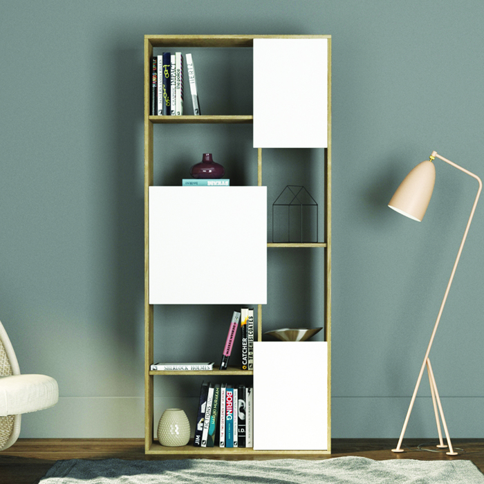 Liberta - Maison BOX Bibliothiki Sonoma/Lefki 80x30x180cm 24-0416