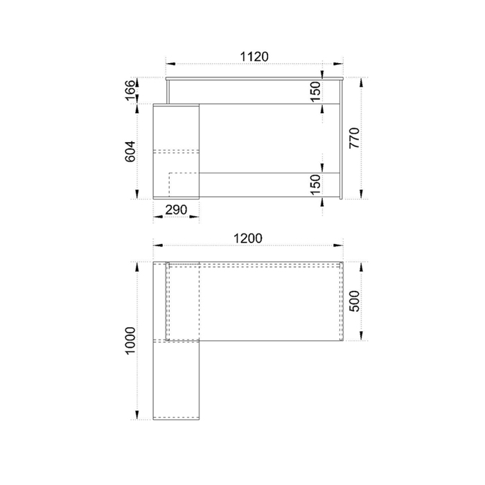 Liberta - Maison BOOK CORNER Gafeio Sonoma 125x100.5x77cm 24-0441