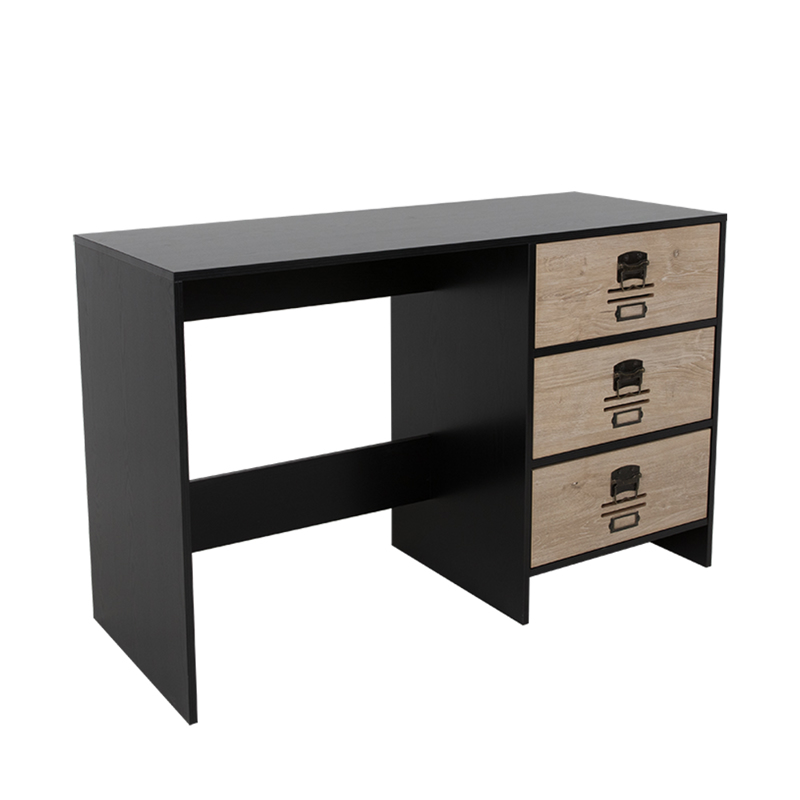 Liberta - Maison BLACKLY SLOT Γραφείο με 3 Συρτάρια Μαύ