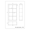 Liberta - Maison KIVOS 77 Bibliothiki Sonoma 77x29.5x147.5cm 24-0562
