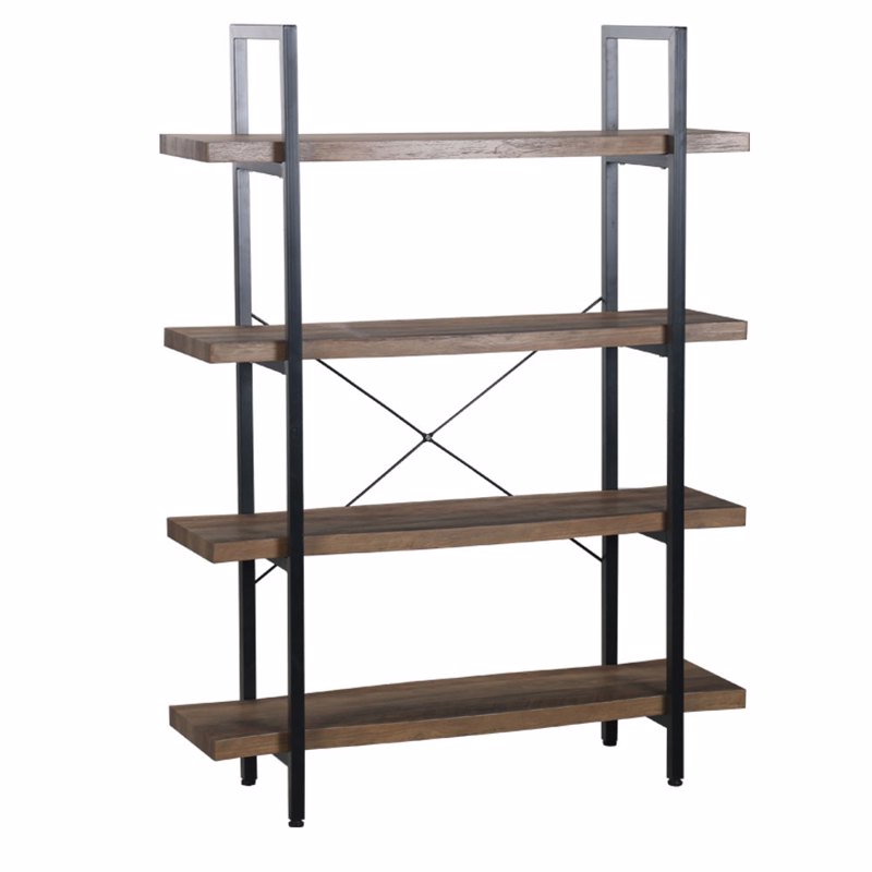 Έπιπλα σαλονιού agiovlasitishome - ΣΗΜΑΝΤΙΚΟ: Σε περίπτωση διαφοράς τιμής από το κατάστημα ισχύει παντα και μόνο η τιμή του καταστήματος Liberta - Maison BRICK-URBAN Βιβλιοθήκη Καρυδί/Μαύρη 10