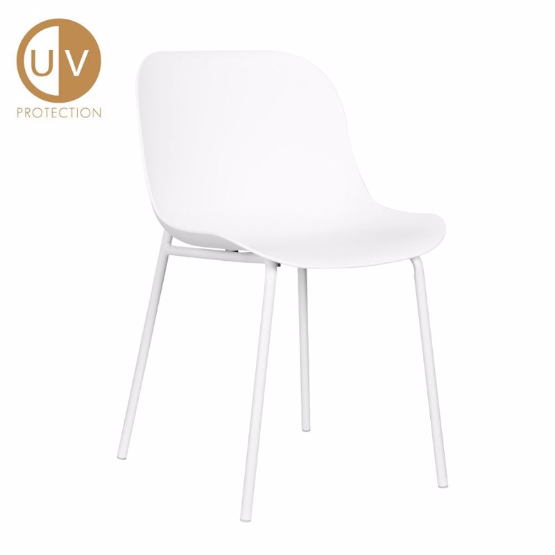 Liberta - Maison LIGNA Καρέκλα Λευκή 55.5x48x80cm 27-01