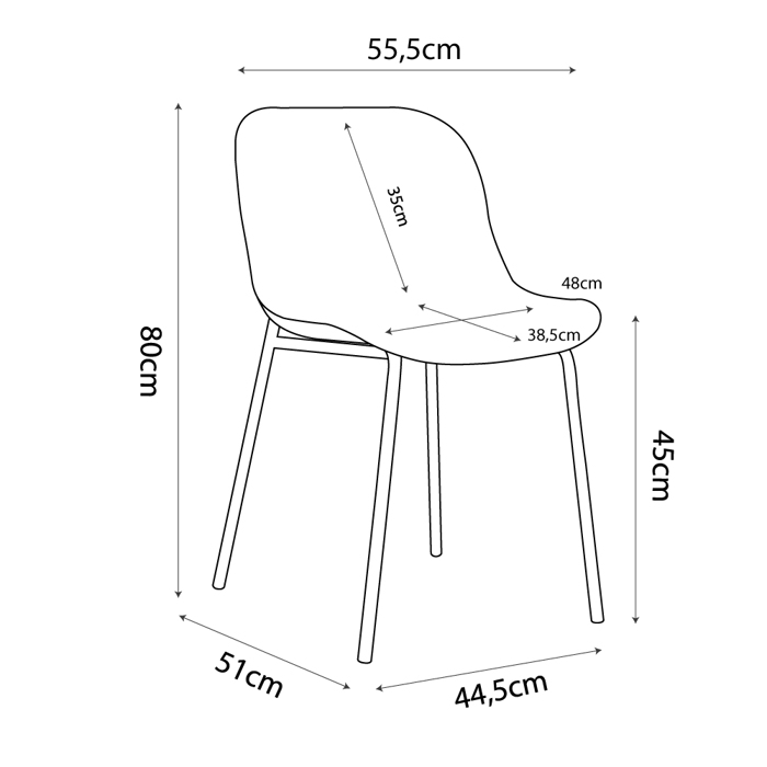 Liberta - Maison LIGNA Karekla Lefki 55.5x48x80cm 27-0130