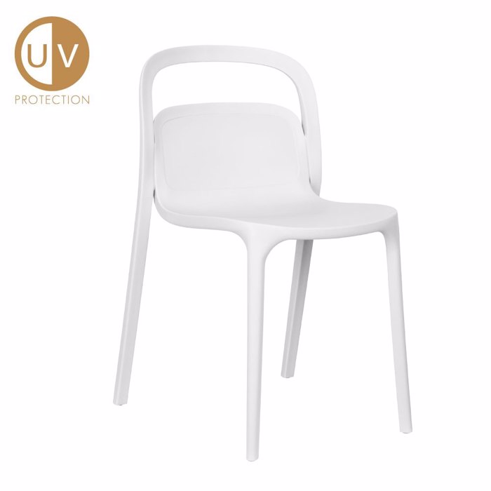 Liberta - Maison SMITH Καρέκλα Λευκή 53x41x80cm 27-0176 Liberta - Maison SMITH Karekla Lefki 53x41x80cm 27-0176