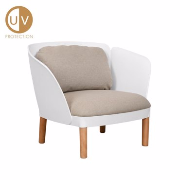 Liberta - Maison BELINA Πολυθρόνα Λευκή 88x75x70.5cm 27-0209