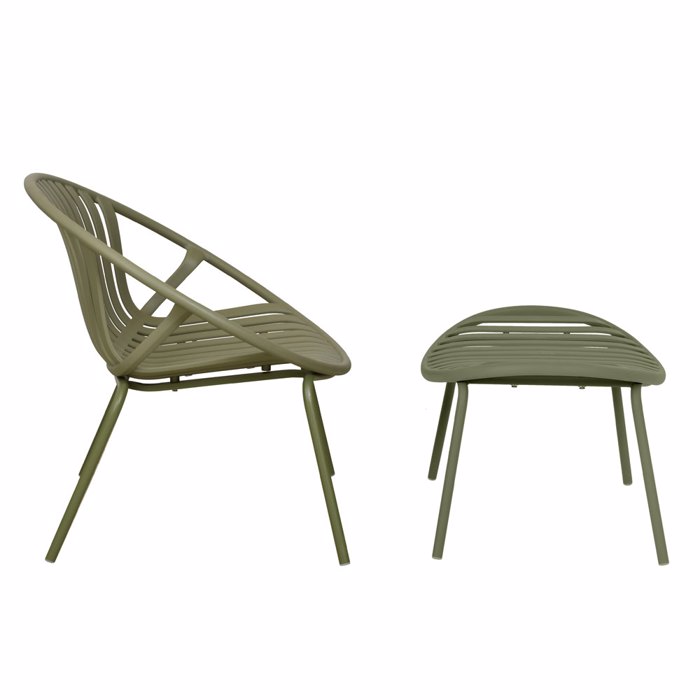 Liberta - Maison NADIN Σετ Πολυθρόνα με Υποπόδιο Λαδί 79.5x70x74cm 27-0210-KXX Liberta - Maison NADIN Set Poluthrona me upopodio Ladi 79.5x70x74cm 27-0210-KXX