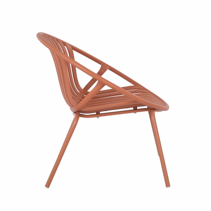 Liberta - Maison NADIN Σετ των 2 Πολυθρόνα Terracotta 79.5x70x74cm 27-0211 Liberta - Maison NADIN Set ton 2 Poluthrona Terracotta 79.5x70x74cm 27-0211