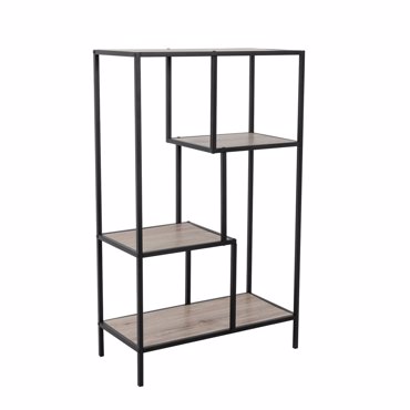 Liberta - Maison PLEGMA Βιβλιοθήκη Sonoma/Μαύρο 69x33x113.5cm 28-0183