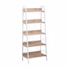 Liberta - Maison ONE STEP UP Bibliothiki Sonoma/Lefki me 5 Rafia 60x35x149cm 28-0222