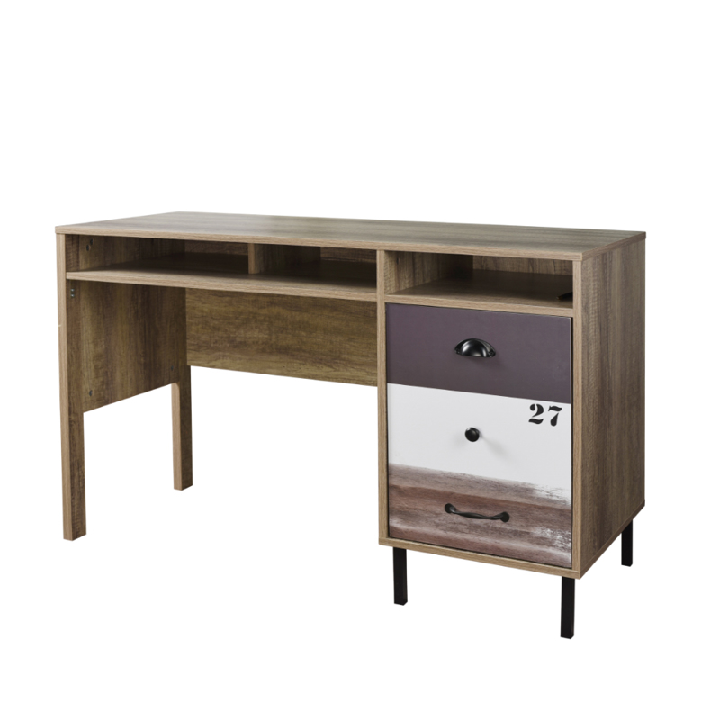 Liberta - Maison NUMBER Γραφείο Sonoma/Λευκό/Γκρι 120x4