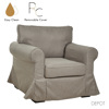 Liberta - Maison ASHLEY Poluthrona me Aposuromeno Kalumma Kafe Anoixto 97x85x95cm 71-0018