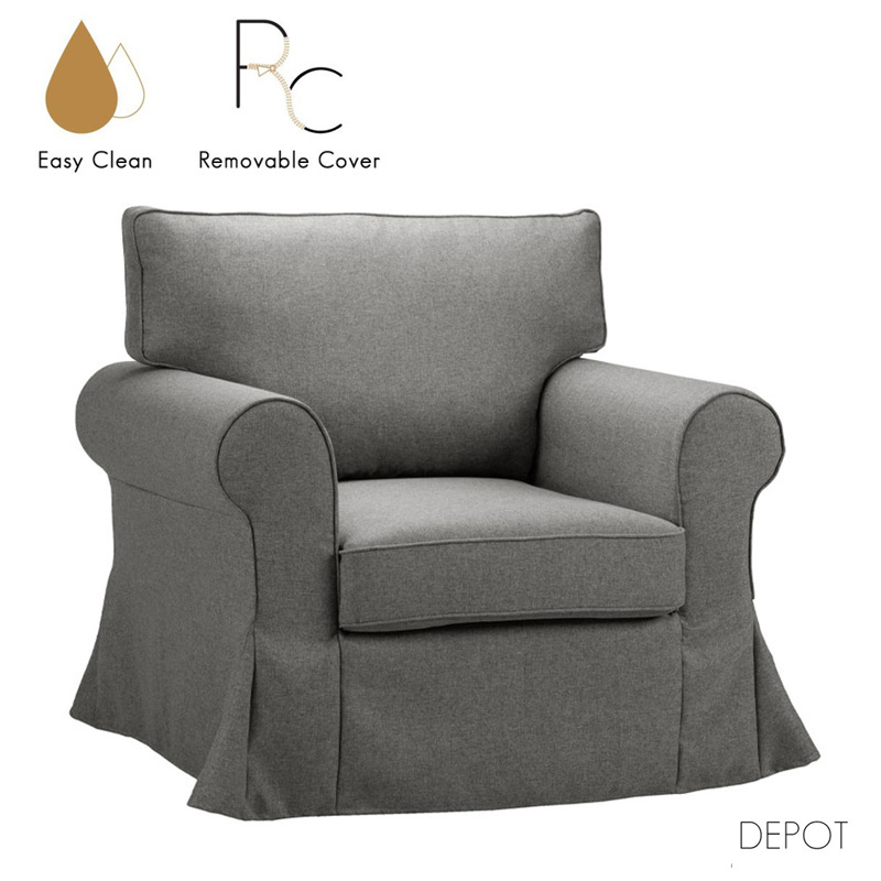 Έπιπλα σαλονιού agiovlasitishome - ΣΗΜΑΝΤΙΚΟ: Σε περίπτωση διαφοράς τιμής από το κατάστημα ισχύει παντα και μόνο η τιμή του καταστήματος Liberta - Maison ASHLEY Πολυθρόνα Silver με Αποσυρόμενο