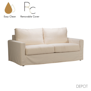 Liberta - Maison ITHAKI Τριθέσιος Καναπές-Κρεβάτι Beige 190x94x90cm 71-0116